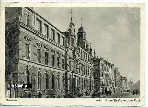 um 1940/1950 Ansichtskarte,  „ Kolmar“ mit Frankatur