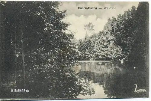 um 1910/1920 Ansichtskarte (Feldpost  “Waldsee“,  gelaufene Karte mit Stempel