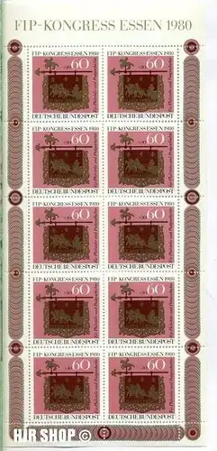 1980, 13. Nov, (FIP) Kleinblock 1065**, Zustand: sehr gut