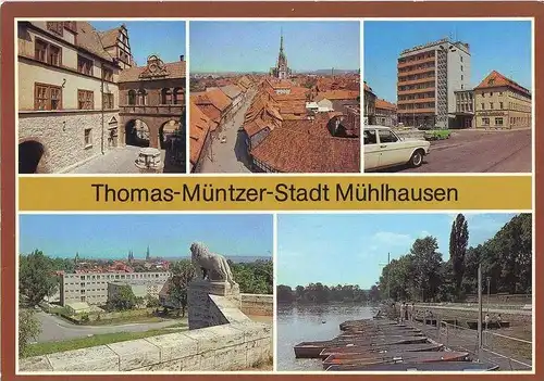 Ansichtskarte, Mühlhausen-Thomas Müntzer-Stadt