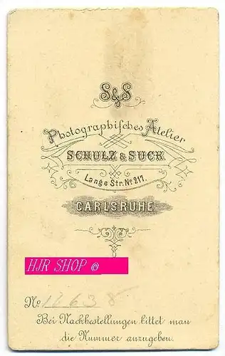 Fotographie, Schulz & Suck, Carlsruhe kl. Format, s/w, I-II,