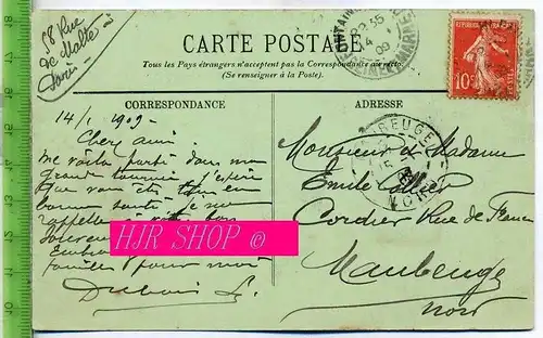 Fontainebleau.-Le Tibre et Perspective sur le Chàteau.-LL., gel. 1909/