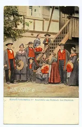 Badische VolkstrachtenII, Renchthäler aus Oedsbach, am Oberkirch