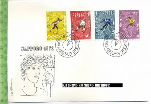 1971, MiNr.551+552+553+554 FDC gest