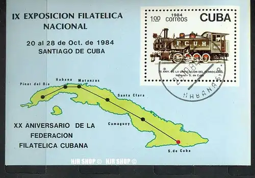 1984,  Briefmarkenausstellung, BL. 87, gest.
