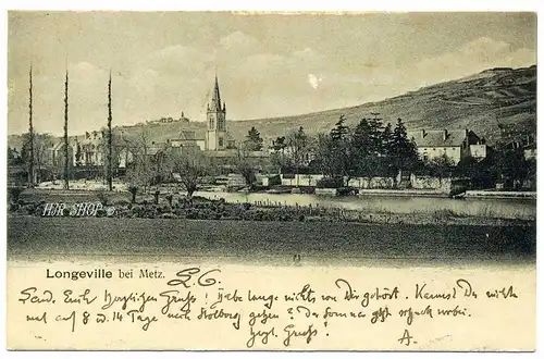 Longeville,   bei Metz, gelaufen 27.04.1904