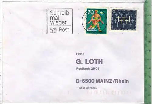 Deutschland Mischfrankatur auf Brief