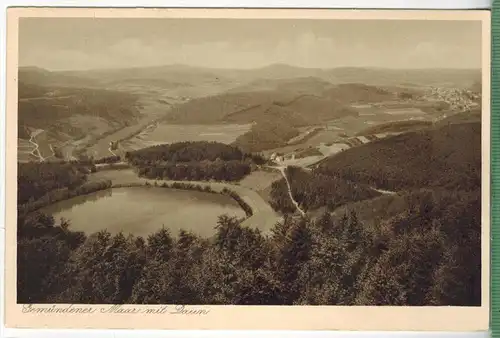 Gemündener Maar mit Daun, Verlag: -------------,  Postkarte, unbenutzte Karte, Erhaltung:I-II,