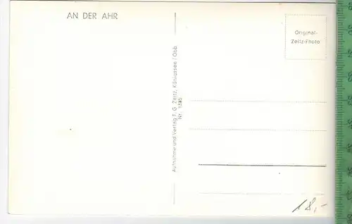 Die Eisenbahnbrücke m. Burg Are, Verlag: F. G. Zeitz, Königsee,   Postkarte, unbenutzte Karte, Erhaltung:I-II,