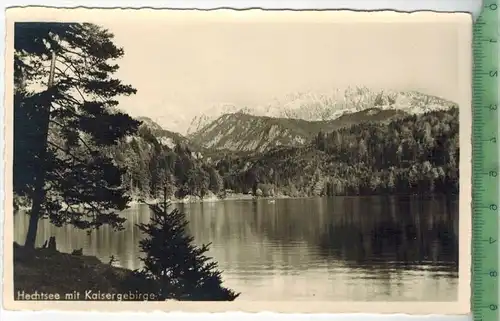 Hechtsee mit Kaisergebirge 1941, Verlag: --------,  Postkarte, unbenutzte Karte, mit Sonderstempel grün.,