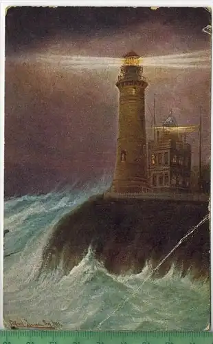 Leuchtturm Arkona 1909, Verlag:  --------, Postkarte ohne  Frankatur, ohne Stempel, TETEROW-ODESSA 24:5:1909