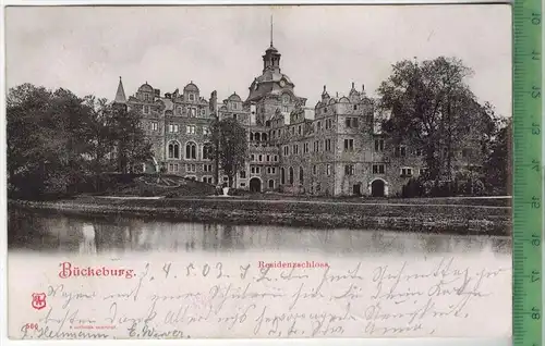 Bückeburg, Residenzschloss 1903  -