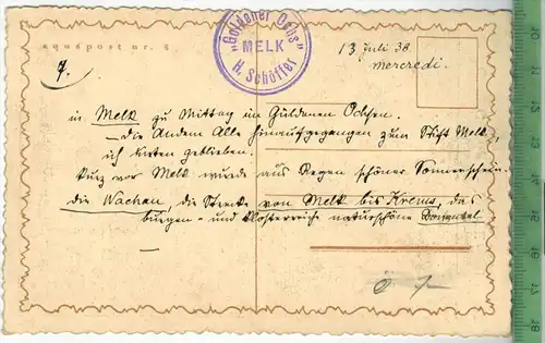 AGGSTEIN-Stift Melk, Goldener Ochs 1938 -