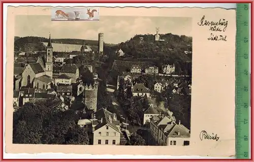 Ravensburg, südl. Teil-1939-,Verlag: Aubert Ullrich, Ravensburg, POSTKARTE  mit Frankatur,  mit Stempel, RAVENSBURG