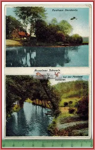 Ruppiner Schweiz -1926-, Verlag: J.L.R.,  POSTKARTE mit Frankatur, mit Stempel, GÜHLEN GLIENICKE ,Erhaltung: I-II