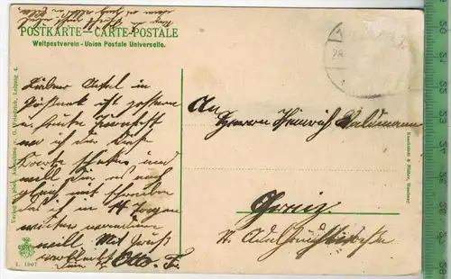 Pössneck mit Altenburg. - Verlag: G. Friedrich, Leipzig, POSTKARTE- ohne Frankatur, mit  Stempel, gelaufen