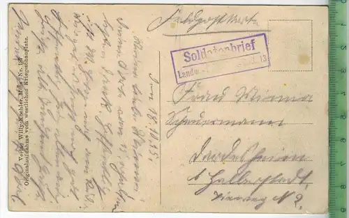 Soldatenfriedhof in Villers-sous-Preny, 1915-, Verlag: Willy Koeler, Metz - FELD-POSTKARTE-ohne Frankatur, mit  Stempel,