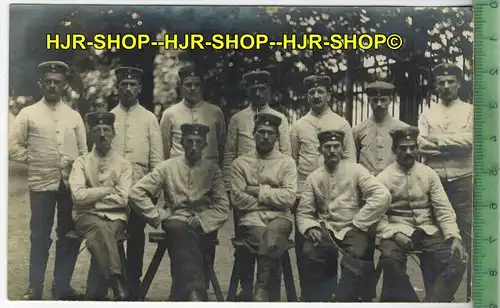 Gruppenfoto, 1917- Verlag: -----,  FELD- POSTKARTE- ohne Frankatur, mit  Stempel, KÖNIGSBERG 19.7.17, Erhaltung: I-II