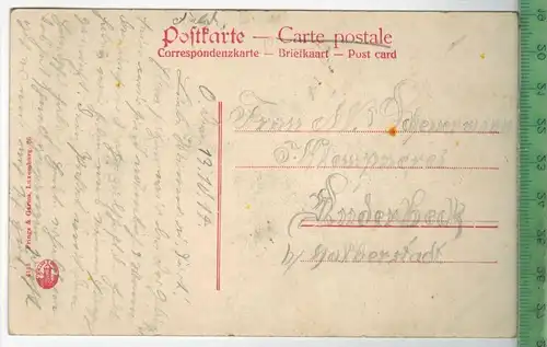 Metz, Totenbrücke- 1914 -, Verlag: Frings & Garms, Luxemburg, FELD-  POSTKARTE ohne Frankatur. ohne Stempel, 13.10.14