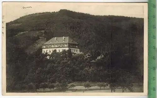 Genesungsheim Etzelbach i. Thür. -, Verlag: Schilling, Uhlstädt, POSTKARTE besch., Frankatur mit  Stempel, RUDOLSTADT