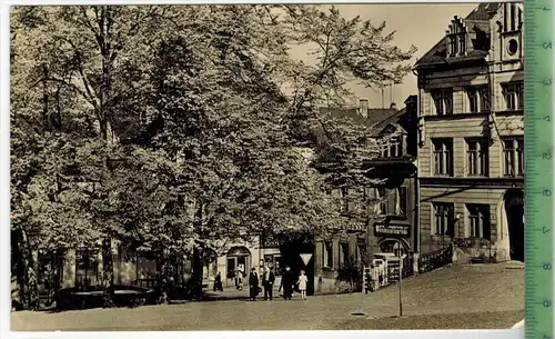 Auerbach, Altmarkt 1951, Verlag: VEB Bild und Heimat, POSTKARTE mit Frankatur. mit  Stempel, AUERBACH 18.4.61