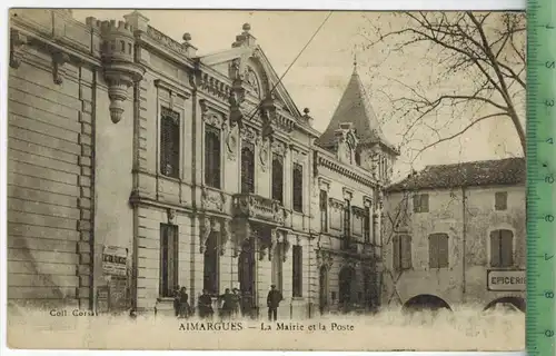 Almargues-la Mairie et la Poste 1918, Verlag: ---, POSTKARTE ohne Frankatur, ohne Stempel  23.12.18, Erhaltung: I-II,