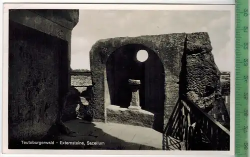Teutoburgerwald-Externsteine, Sazellum, Verlag: Teutonia Karte 283, POSTKARTE, Erhaltung: I-II, unbenutzt,