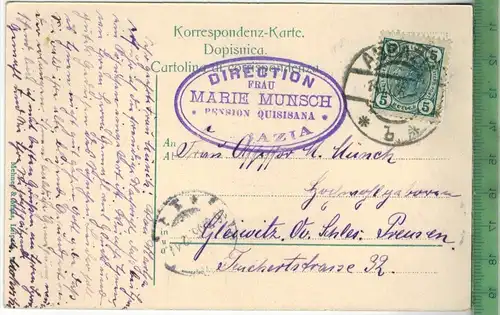 Abbazia, Südstrand 1911,Verlag: Mehne & Maas, Leipzig, POST KARTE mit Frankatur, mit  Stempel, ABBRAZIA 14.7.11