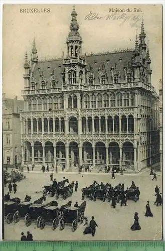 Bruxelles, Maison du Roi 1917, Verlag: J. Beullens, FELD- POSTKARTE ohne Frankatur,  mit Stempel 16.6.17