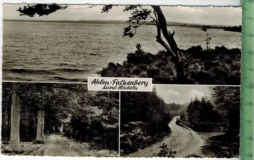 Ahlen-Falkenberg Land Hadeln, Verlag: Kuhlmann, Münster/Westf., Postkarte besch., Frankatur, mit Stempel, WANNA 5.7.63