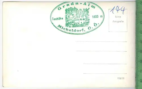 Micheldorf, O.Ö., Gradenalm Verlag: , POSTKARTE Erhaltung: I-II, Karte wird in Klarsichthülle verschickt.(H)