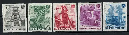 1961 Österreich Minr. 1092-1096** Satz 5 W Zustand: I-II