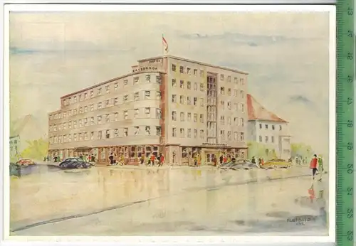 Bielefeld, Hotel Der Kaiserhof um 1960/1970, Verlag: Joh. Thordsen jr., Hamburg, POSTKARTE   Erhaltung: I-II