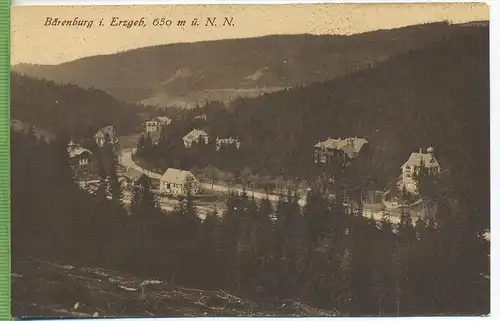 Bärenburg, i. Erzgeb., um 1910/1920, Verlag:, Max Holfert, Kipsdorf, POSTKARTE, Erhaltung: I-II