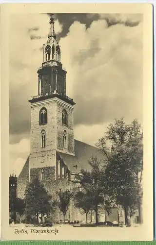 Berlin, Marienkirche im Nicolaiviertel um 1910 Verlag: Kurt Mader, Berlin Postkarte  unbenutzte Karte  Erhaltung: I-II K