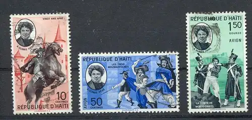 Haiti,1961, MiNr.658+660+662,Gest.  Zustand: I-II