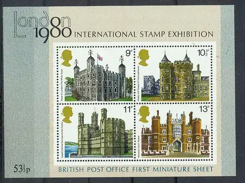 Großbritanien,1978, MiNr.Bl. I ** Zustand: I-II