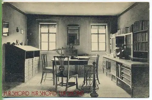 Weimar-Goethehaus, Arbeitszimmer um 1910/1920 Verlag: mit Prägung National- Museum. Weimar, Postkarte unbenutzte Karte,