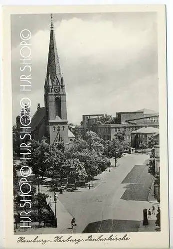 Hamburg-Harburg ,  Pauluskirche um 1950/1960  Verlag: Ferd. Lagerbauer&Co.,,  POSTKARTE ,  unbenutzte Karte