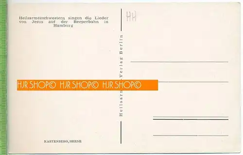 Heilsarmeeschwestern um 1950/1960,  Verlag: Heilsarmee-Verlag, Berlin , POSTKARTE unbenutzte Karte