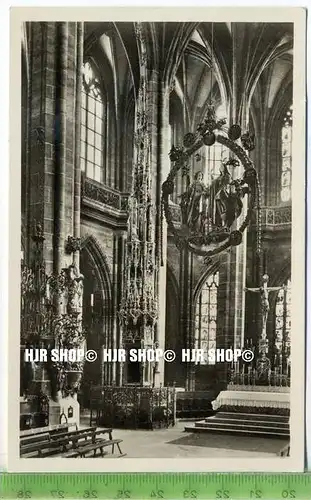 „Nürnberg, Sakramentshäuschen in der Lorenzkirche“ um 1930/1940 ungebrauchte Karte