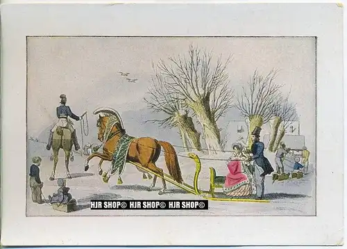 „ Die Schlittenfahrt, Nürnberger Bilderbogen“   um 1920/1930,  Ansichtskarte,