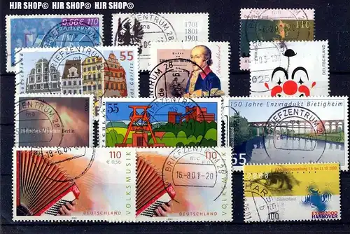 Brd-Marken gest. auf Karte