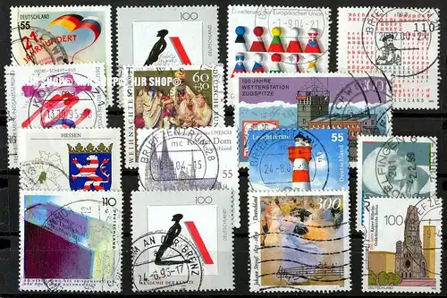 Brd-Marken gest. auf Karte