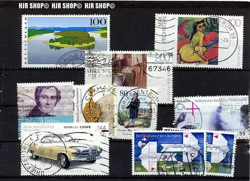 Brd-Marken gest. auf Karte