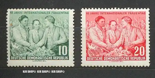 1955,I. Frauentag, MiNr.450+451**, Satz 2 W