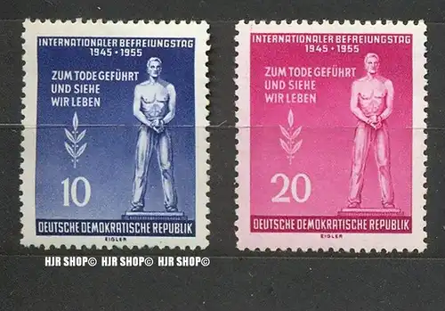 1955,Tag der Befreiung, MiNr.459+460**, Satz 2 W