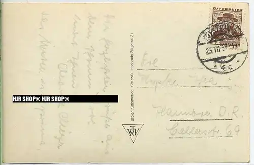 „Kufstein“ um 1930/1940  ANSICHTSKARTE  mit Frankatur, Stempel,