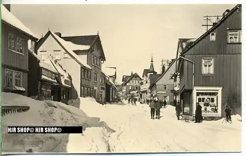 „Braunlage, Herzog-Wilhelm-Straße“  um 1940/1950 Ansichtskarte,  ungebrauchte Karte