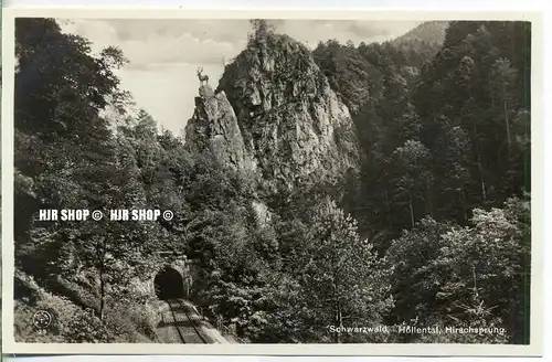 um 1920/1930 Ansichtskarte,  „Höllental, Hirschsprung“  ungebrauchte Karte
